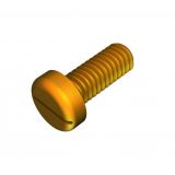 M4 x 10mm Pan Head Brass Machine Screw